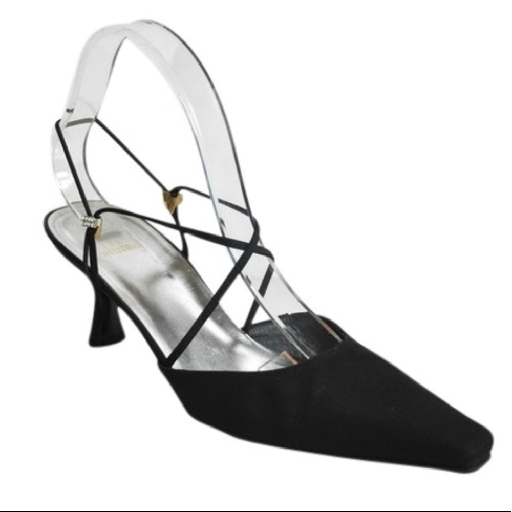 Stuart Weitzman Gloambiance Satin Strappy Pumls